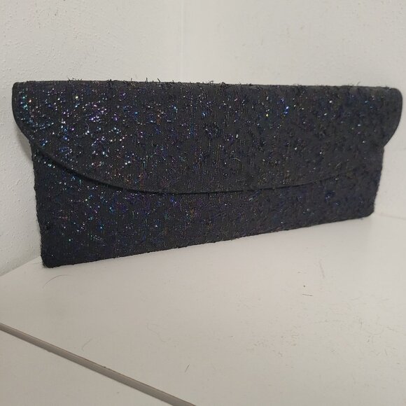Vintage Navy Blue Sparkle Clutch - Picture 1 of 3